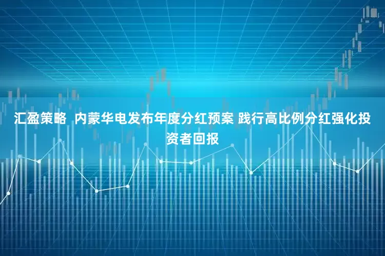 汇盈策略  内蒙华电发布年度分红预案 践行高比例分红强化投资者回报